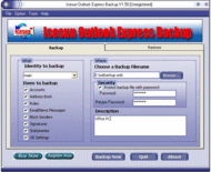 Icesun Outlook Express Backup screenshot